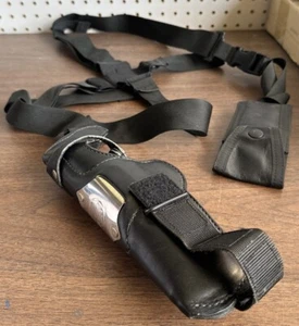 Bianchi #X-88 “ THE STING” S&W,Colt,Browning 5” 9mm/45 Shoulder Holster Read - Picture 1 of 13
