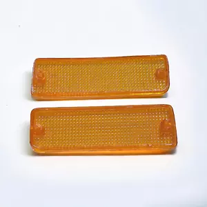 Pair Parking Signal Amber Bumper LENS Fit 89-95 Toyota Pickup 90-91 4RUNNER - Picture 1 of 9