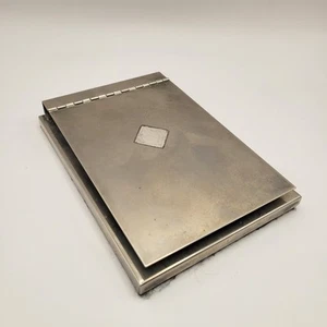 Antique 1920s Silverplate Desktop Countertop Paper Pad 4 X 6 In - Picture 1 of 8