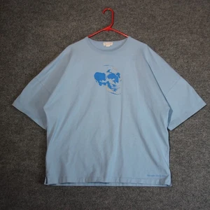 Alexander McQueen Herren T-Shirt hellblau Totenkopf Grafik Gr. L Italy 100% Baumwolle - Bild 1 von 8