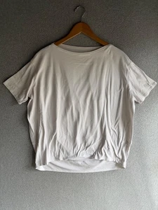 Lululemon Shirt Damen Large Weiß Back In Action Kurzarm Sport - Bild 1 von 5