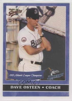 2000 Multi-Ad Sports Bridgeport Bluefish 1999 Champions Set Dave Osteen #11 - Image 1 of 2