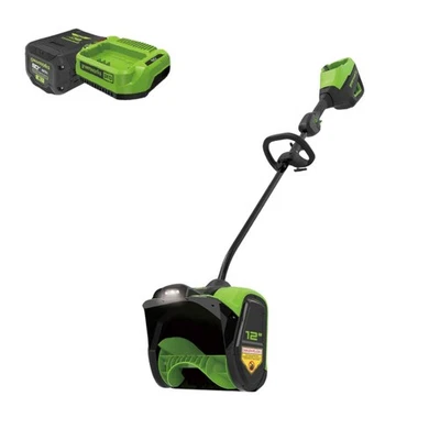Greenworks 80V 12 inch Cordless Snow Shovel SSB406 with 2Ah Battery and Charger - Image 1 of 4