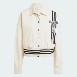 Adidas Mujer Originales Adibreak Denim Dos en Uno Track Top Blanco JD5617 - Imagen 1 de 7