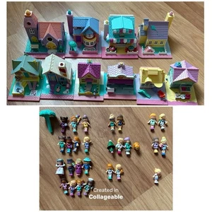 Vintage 1993 Polly Pocket Pollyville Super Set - Picture 1 of 24