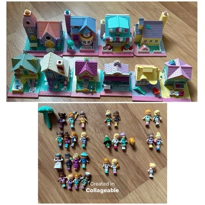 Vintage 1993 Polly Pocket Pollyville Super Set - Image 1 of 4