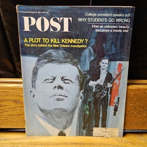 The Saturday Evening Post Magazine May 6 1967 A Plot to Kill Kennedy JFK - Picture 1 of 6