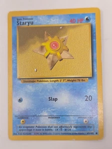 Pokémon Staryu 65/102 1999 Base Set Water Type Basic Card Keiji Kinebuchi - Picture 1 of 2