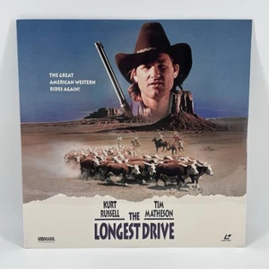 The Longest Drive LASERDISC Kurt Russell & Tim Matheson Cattle Drive Cowboy - Picture 1 of 2