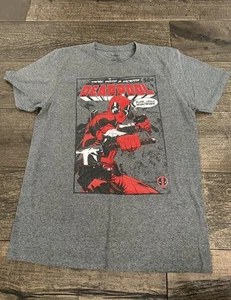 Marvel Deadpool Spider-Man T-Shirt Kurzarm Grau Medium - Bild 1 von 4
