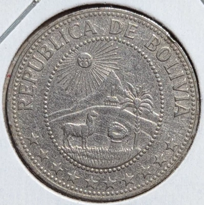 1965 - Bolivia - 50 Centavos - WORLD COIN - FREE shipping B3 - Image 1 of 4