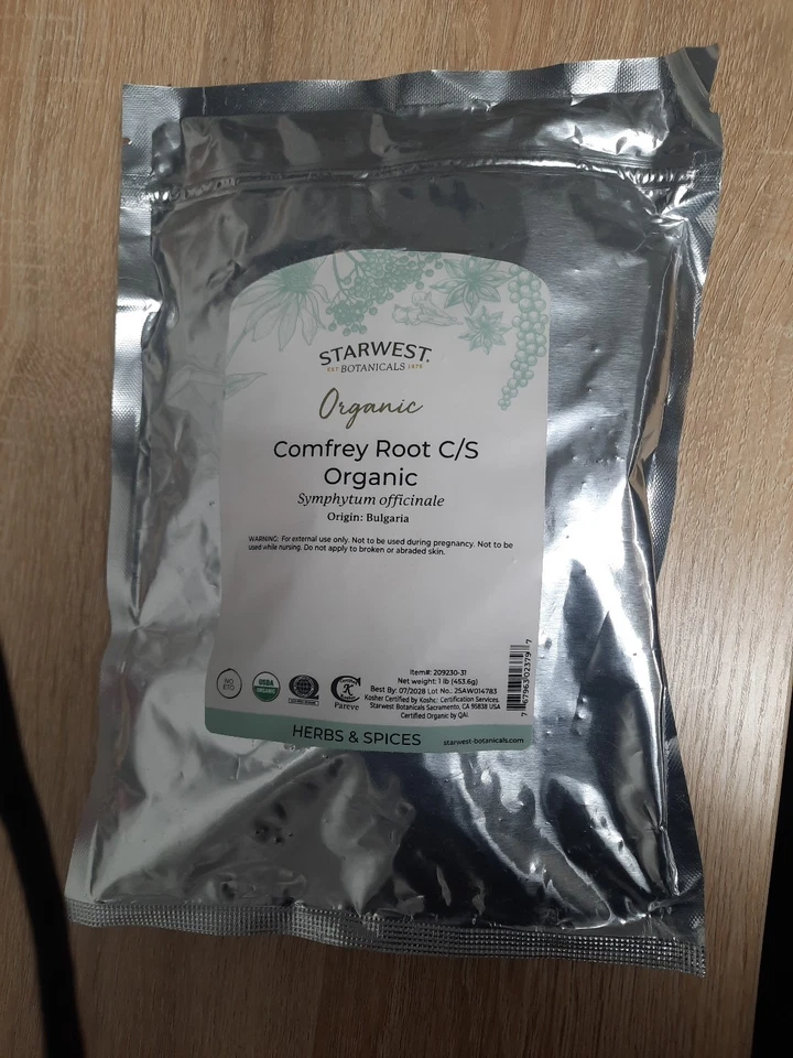 Starwest Botanicals raíz de consuelda orgánica C/S hierba natural ENVÍO GRATUITO  Foto 1 de 1