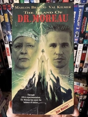 The Island Of Dr Moreau 1996 VHS Rare Original Release NON RENTAL  - Image 1 of 4