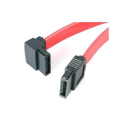 StarTech 12in SATA to Left Angle SATA Serial ATA Cable - SATA - SATA - 12 - Red" - Image 1 of 2