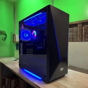 ARGB Gaming Desktop Computer i7 PC 64GB RAM 2TB SSD RX 580 8GB W11P Custom Wifi6 - Picture 1 of 13