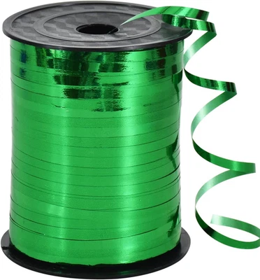 Cinta rizadora de 500 yardas - cuerda de globo - verde brillante metálico para decoración hágalo usted mismo, Gi Foto 1 de 4