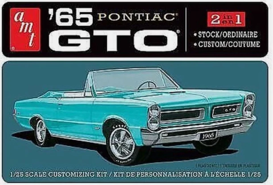 AMT, 1965 PONTIAC GTO para montar y pintar, 1/25, AMT1191M/12 Foto 1 de 1