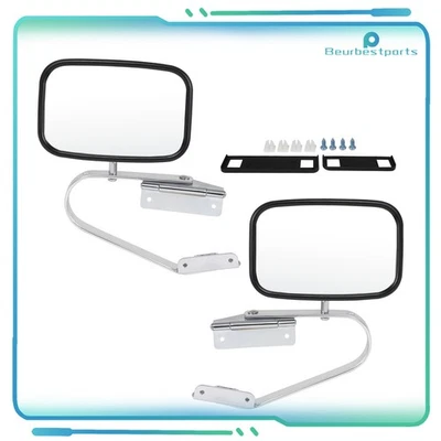 Par de espejos retrovisores laterales manuales izquierda+derecha aptos para camioneta Ford F150-F350 nuevos Foto 1 de 4