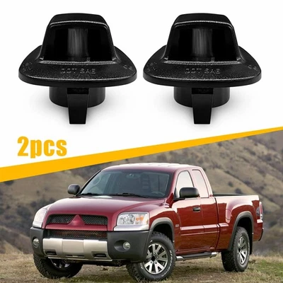 Carcasa de luz de matrícula LED negra 2 piezas para Mitsubishi Raider 68141 2006-2009 Foto 1 de 4