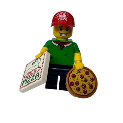 LEGO Pizza Delivery Guy CMF Series 12 71007 minifigure Mini Fig - Image 1 of 4