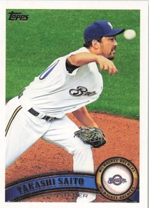2011 Topps Update Series #US216 Takashi Saito Milwaukee Brewers - Picture 1 of 2