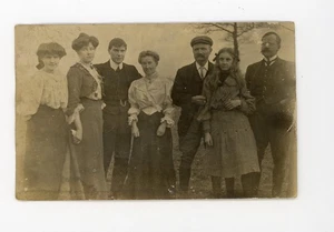 Addressed to Winnipeg Manitoba Vintage RPPC Real Photo Postcard disabled girl - Picture 1 of 3