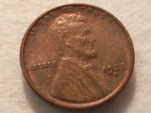 1928 S lincoln wheat cent penny coin - Picture 1 of 2