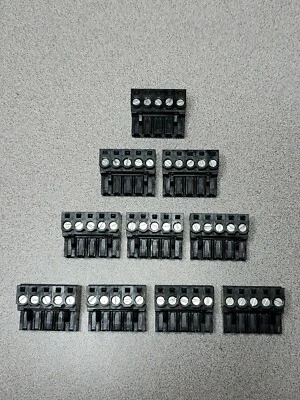 (10) 5 Pin - 5.08mm / Pluggable Screw Connector -Terminal Block - Phoenix Plug - Image 1 of 4