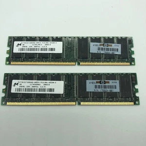 NEW 2 pcs of 256MB DDR 512MB SDRAM PC2100 266 CL2.5 Samsung Kingston HP # 175924 - Picture 1 of 9