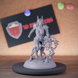 Tiefling Wizard Miniatur Magier Zauberer Dungeons and Dragons Mini DnD 5e TTRPG - Bild 1 von 8