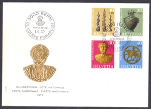 SWITZERLAND - 1972 PRO PATRIA - 4V - FDC - Picture 1 of 4