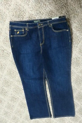 Jeans Mountain Lake Talla 12 Bolsillos con Solapa 98% Algodón Dorado Costuras Top Corte Bota Foto 1 de 4