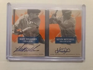 2013 America's Pastime Matt Williams & Kevin Mitchell Dual Autograph Booklet /99 - Picture 1 of 2