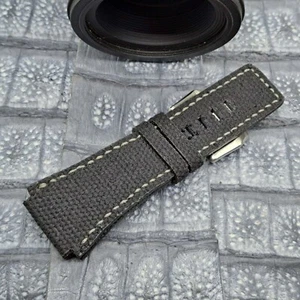 26mm/24mm Canvas Watch Band Vintage Minimalist Design Bespoke Military fashion - Picture 1 of 10