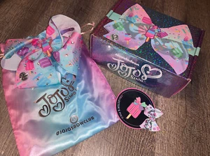 JoJo Siwa Bow Box Club  #45 Rhinestone Pink Blue  Rainbow Popsicles Pin Bag - Picture 1 of 7