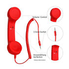 (Red) Retro Phone Handset Universal Radiation Proof Wireless Mobile Phone