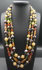 Vintage Multi Colored Necklace 1950's 1960's