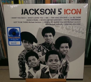 JACKSON 5 ICON BLUE LP ABC I WANT YOU BACK BEN I'LL BE THERE DANCING MACHINE - Picture 1 of 7