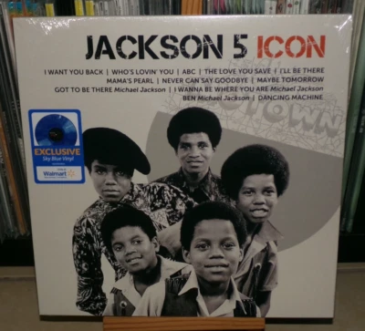 JACKSON 5 ICON BLUE LP ABC I WANT YOU BACK BEN I'LL BE THERE DANCING MACHINE - Image 1 of 4