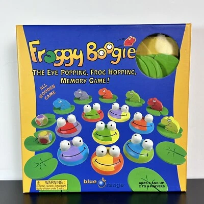 Froggy Boogie All Wooden The Eye Popping Frog Hopping Memory Game! *Missing 1 Pc - Image 1 of 4