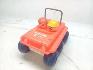 1970s Vintage Fisher Price Little People Bouncing Buggy Pull Toy  - Imagen 1 de 10