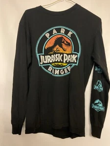 Vintage Small JURASSIC PARK long sleeve T-SHIRT dinosaur t-Rex - Picture 1 of 5