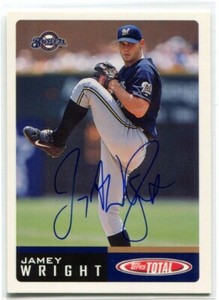 JAMEY WRIGHT 2002 Topps Total Baseball AUTO Authentic Autograph #978
