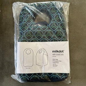 Milkdot Insulated Fold And Store Lunch Bag Navy  Reusable Cooler Tote - Picture 1 of 1