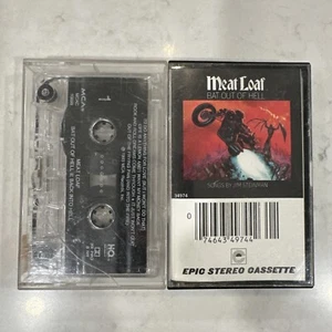 Meat Loaf Cassette Tapes Lot: Bat Out Of Hell (1977) Bat Out Of Hell II (1993) - Picture 1 of 4