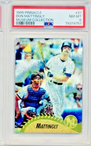 Don Mattingly 1995 Pinnacle #21  Museum Collection Yankees POP 3 PSA 8 - Picture 1 of 2