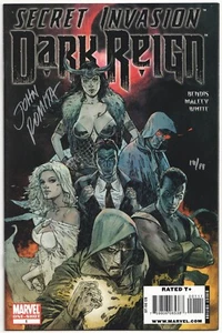 SECRET INVASION DARK REIGN 1 DYNAMIC FORCES SIGNIERT JOHN ROMITA DF MARVEL DR DOOM - Bild 1 von 2