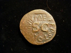 ROM REP. Gens LICINIA. 17 BC. AS Countermarked CAE. - Picture 1 of 2