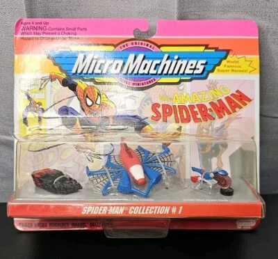 VTG 1993 Gallob MicroMachines Spider-Man Vehicle Collection #1   New/Damaged  - Image 1 of 4