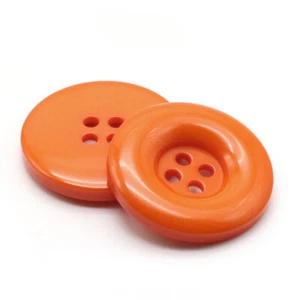 10Pcs Round Resin Sewing Buttons 4-Hole Material for Overcoat Trench Coat Decor - Picture 1 of 30